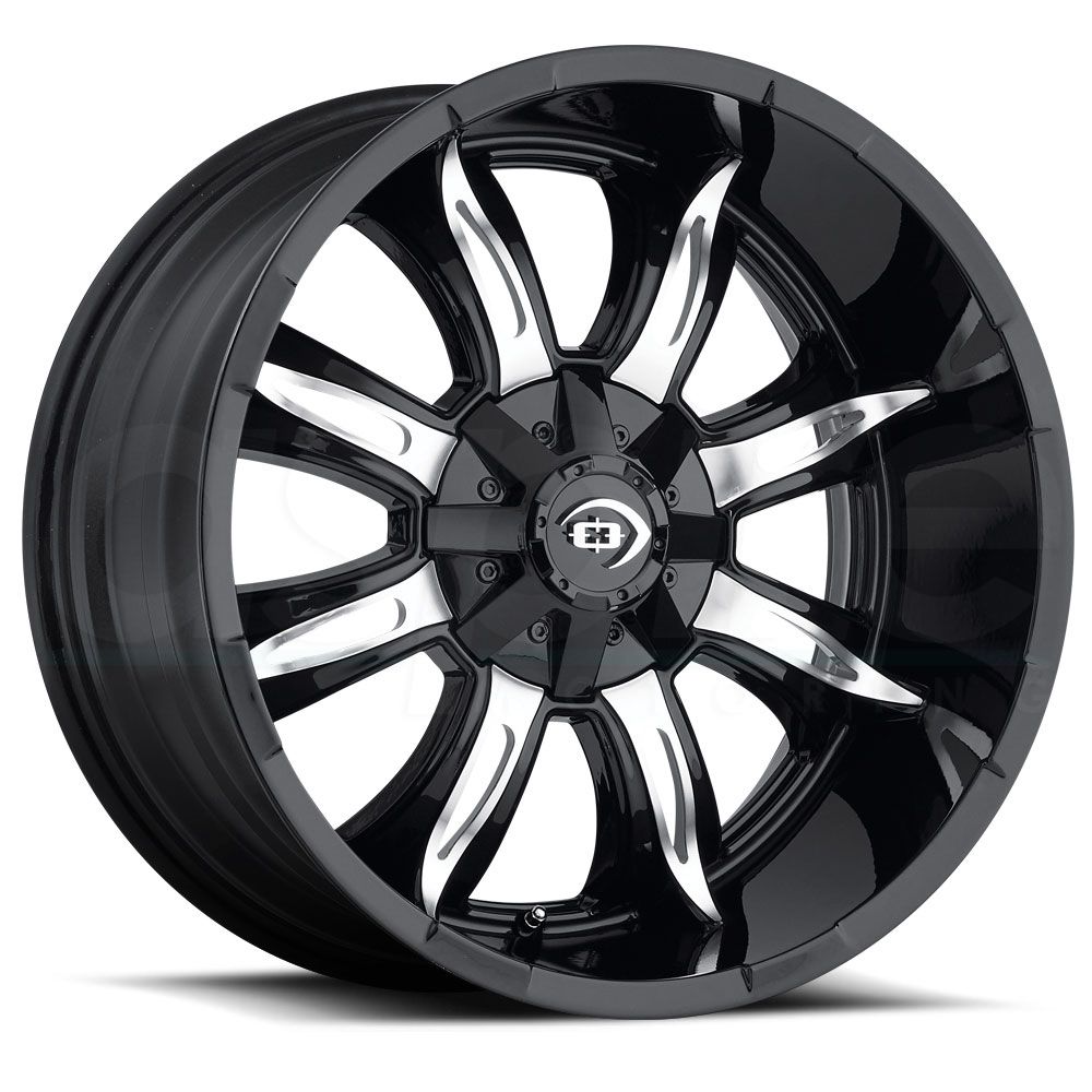 Vision Wheels 423 Manic Black Machined
