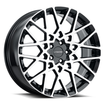 Vision Wheels 474 Recoil Black Machined