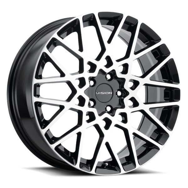Vision Wheels 474 Recoil Black Machined