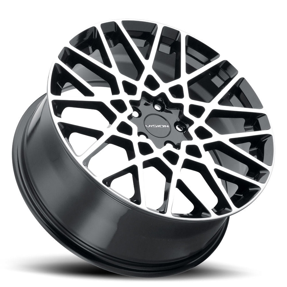 Vision Wheels 474 Recoil Black Machined