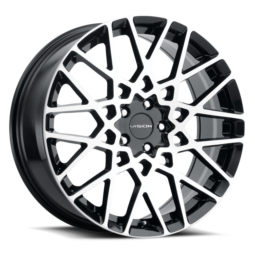 Vision Wheels 474 Recoil Black Machined