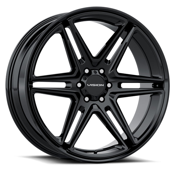 Vision Wheels 476 Wedge Gloss Black