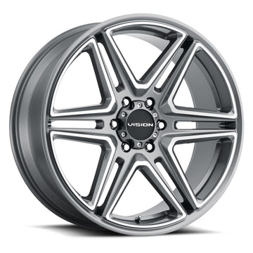 Vision Wheels 476 Wedge Gunmetal