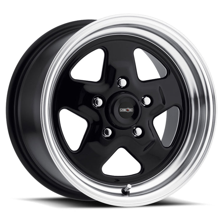 Vision Wheels 521H Nitro Black Machined Lip