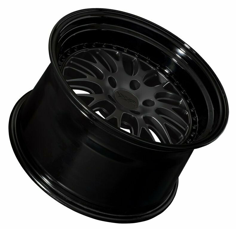 XXR Wheels 570 Flat Black Gloss Black Lip
