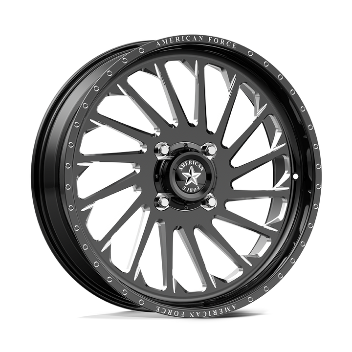 American Force Wheels Afw Shredder Ss Utv Gloss Black Machined