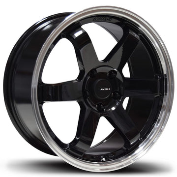 AVID1 Wheels AV06 Black Machined Lip