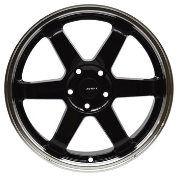 AVID1 Wheels AV06 Black Machined Lip