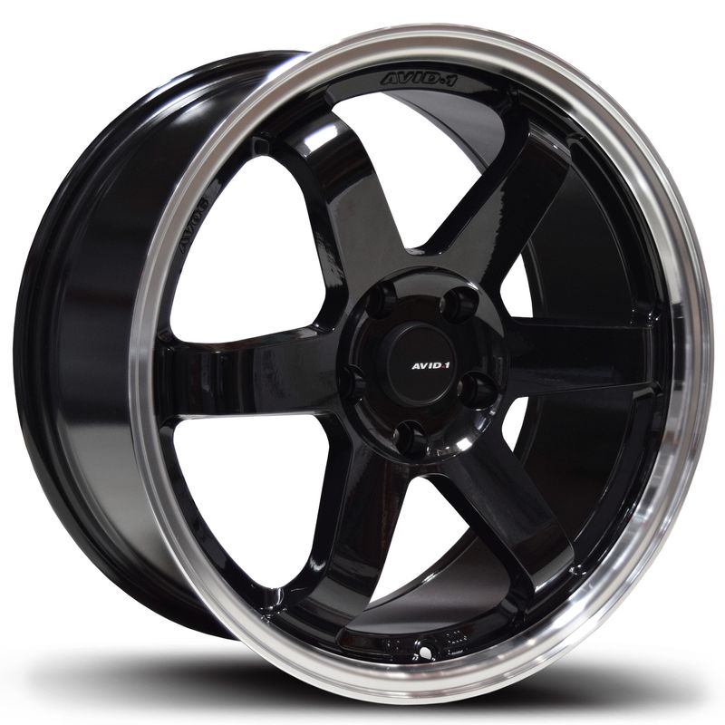 AVID1 Wheels AV06 Black Machined Lip