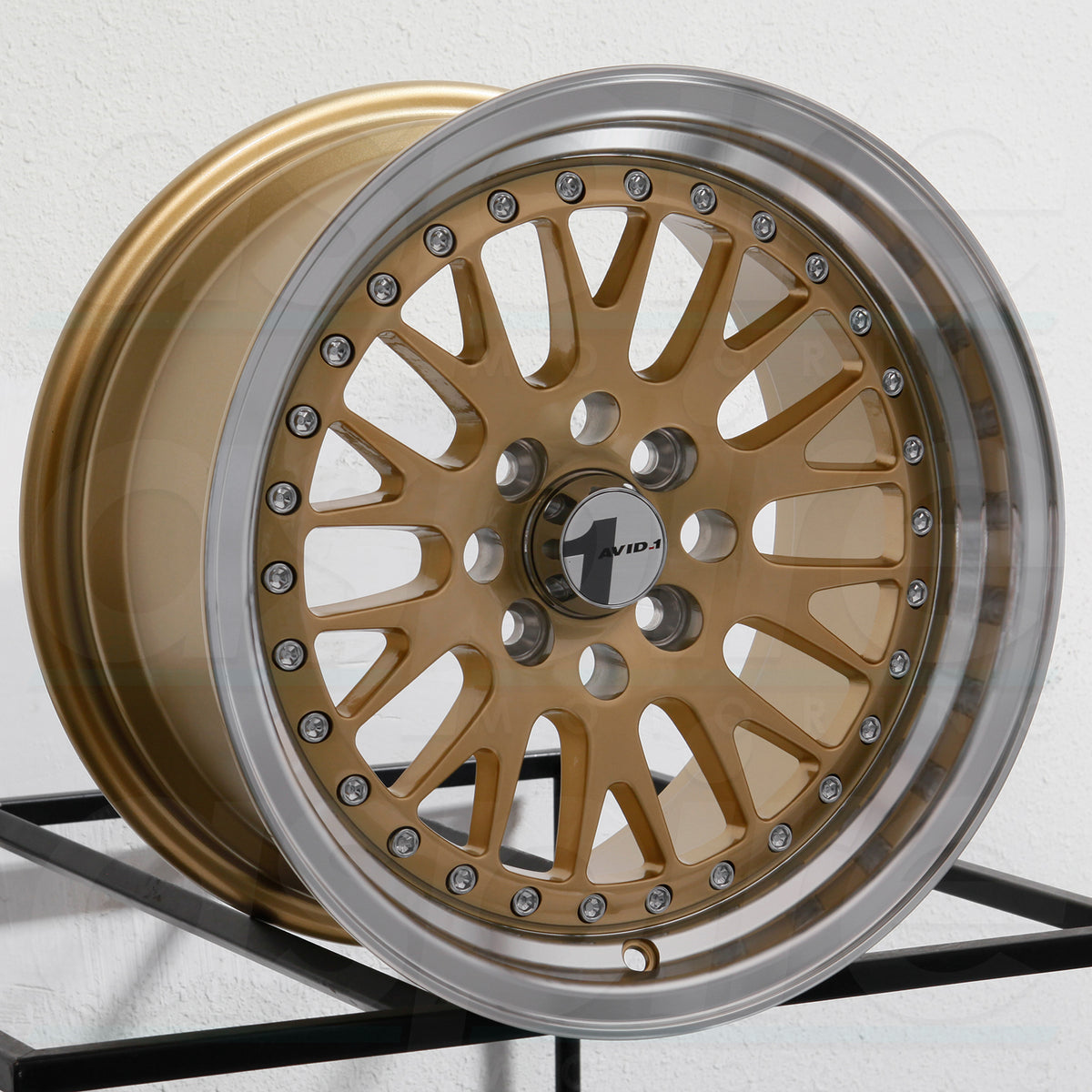 AVID1 Wheels AV12 Gold Machined Lip