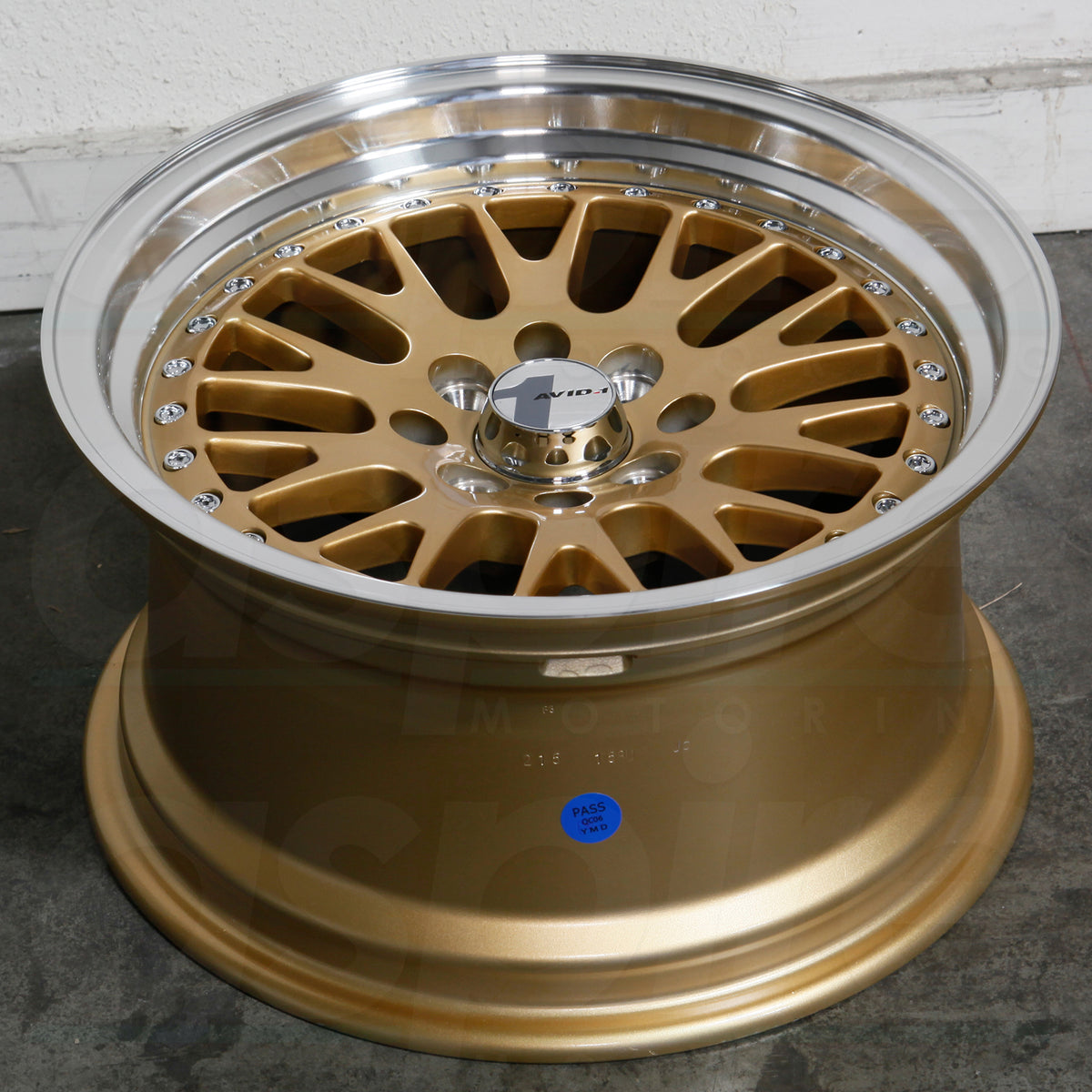 AVID1 Wheels AV12 Gold Machined Lip
