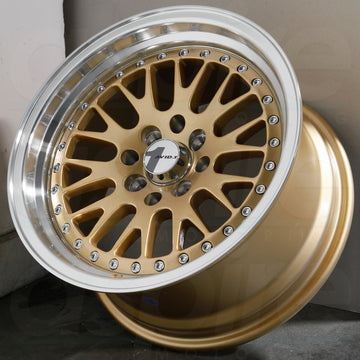 AVID1 Wheels AV12 Gold Machined Lip