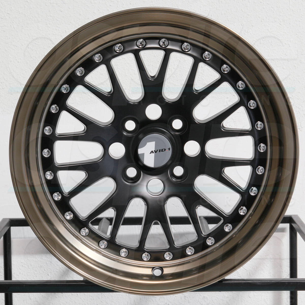 AVID1 Wheels AV12 Matte Black Bronze Lip