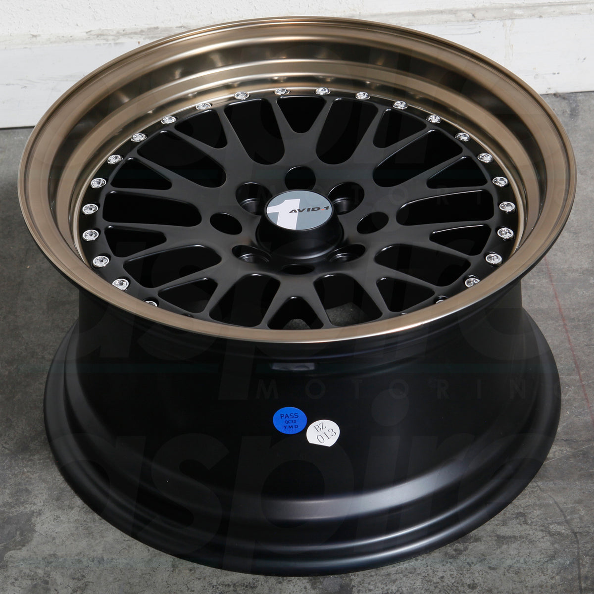 AVID1 Wheels AV12 Matte Black Bronze Lip