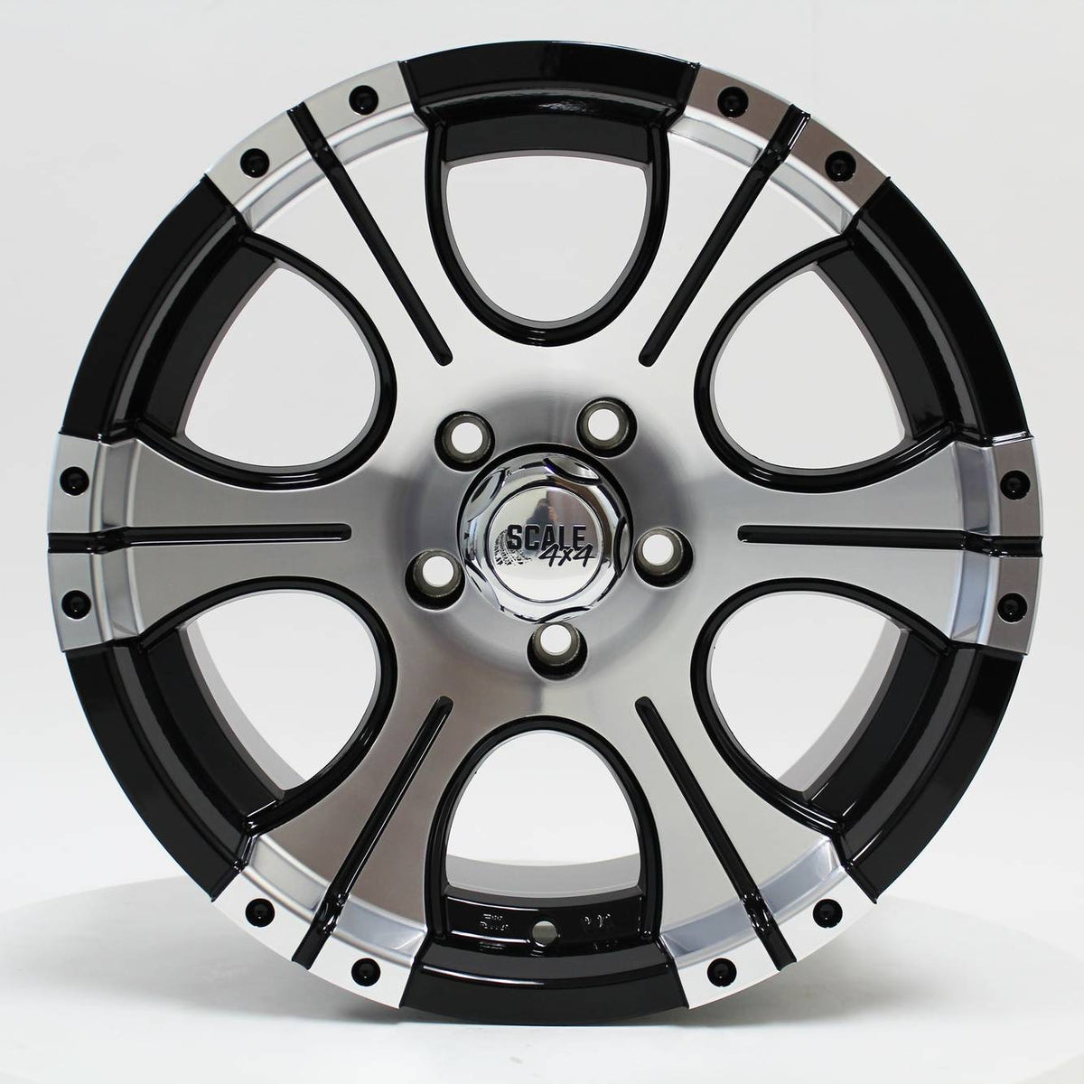 Scale Wheels Ace Black Machined Face