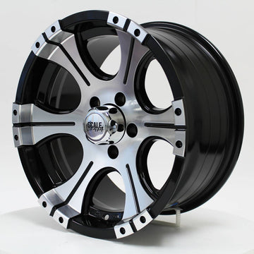 Scale Wheels Ace Black Machined Face