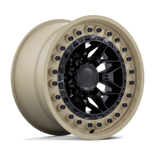 Black Rhino Wheels Alpha Matte Black with Sand Lip