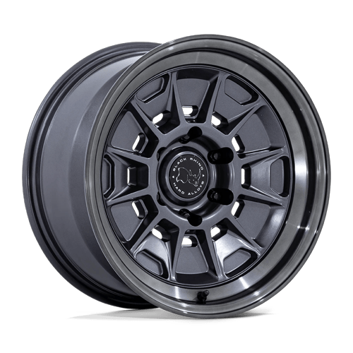 Black Rhino Wheels BR021 Mondo Matte Gunmetal with Gloss Gray Lip