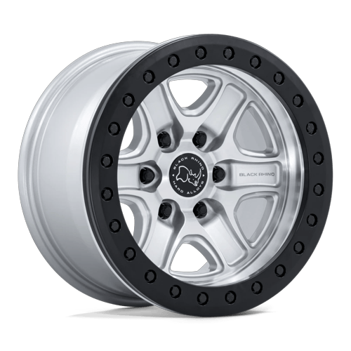 Black Rhino Wheels BR200 Echo Trail Lock Beadlock Hyper Silver with Machined Face
