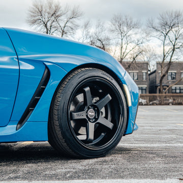 F1R Wheels FC5 Matte Black Gloss Black Lip
