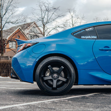 F1R Wheels FC5 Matte Black Gloss Black Lip