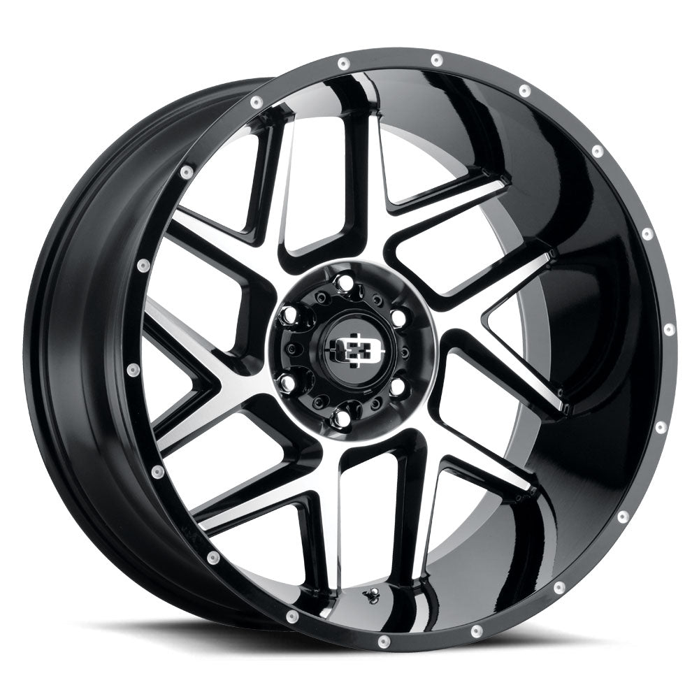 Vision Wheels 360 Sliver Black Machined