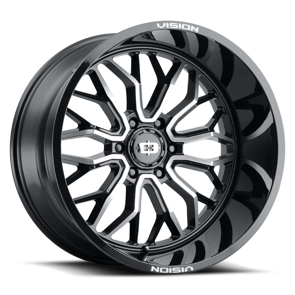 Vision Wheels 402 Riot Black Machine