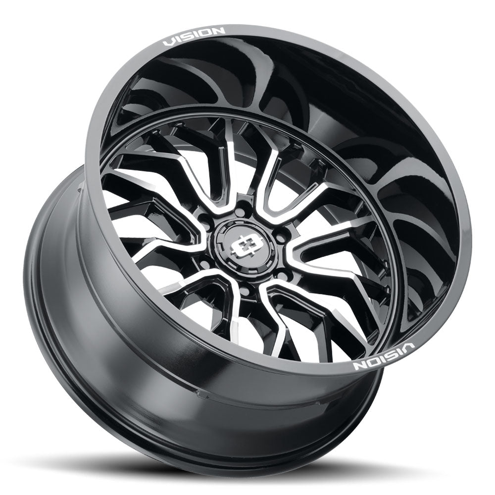 Vision Wheels 402 Riot Black Machine