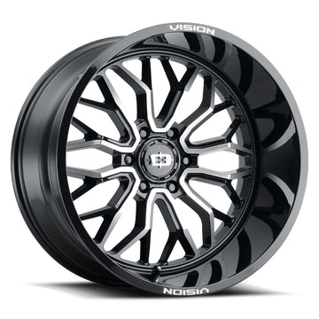 Vision Wheels 402 Riot Black Machine