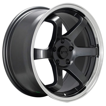 F1R Wheels F106 Gunmetal Polish Lip