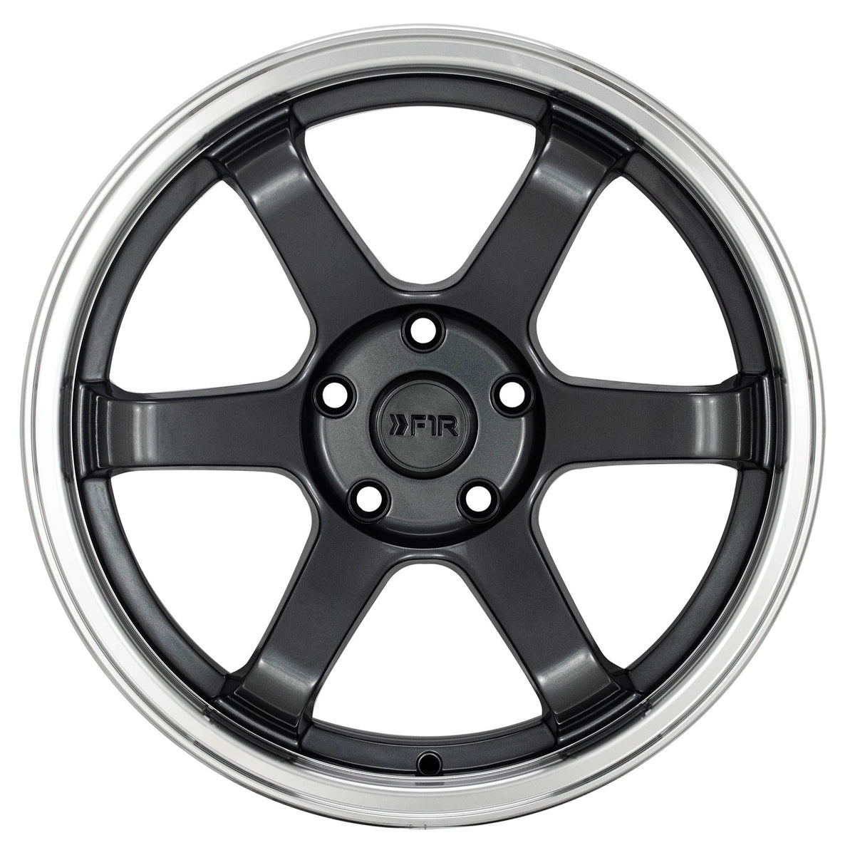 F1R Wheels F106 Gunmetal Polish Lip