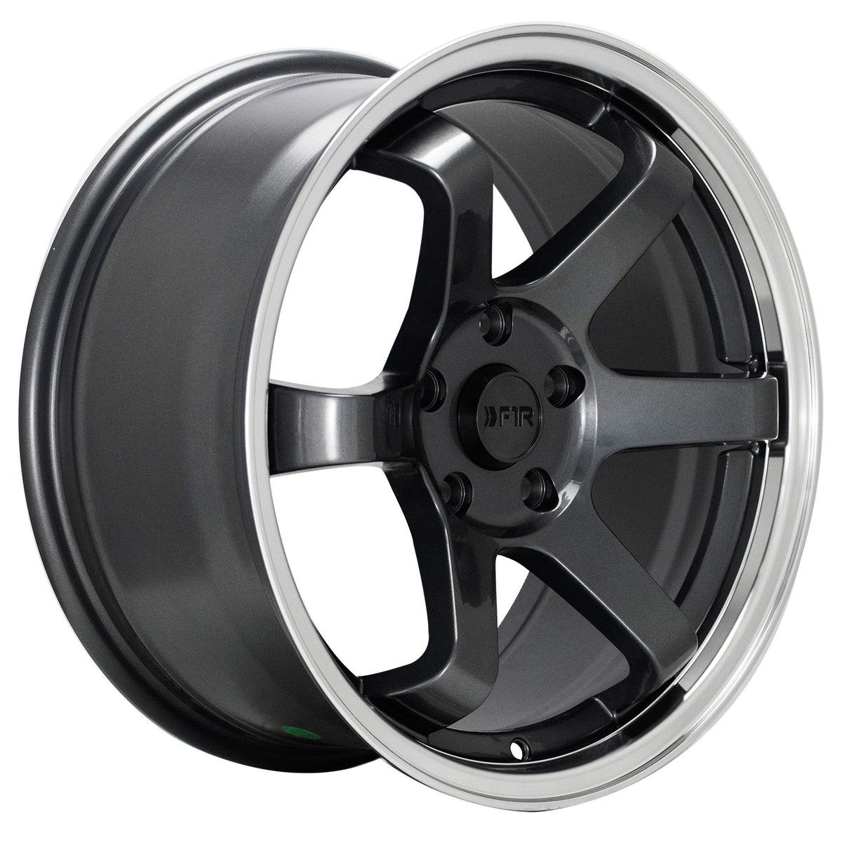 F1R Wheels F106 Gunmetal Polish Lip