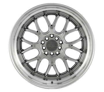 F1R Wheels F21 v2 Hyper Black Polish Lip