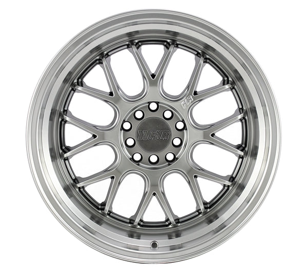F1R Wheels F21 v2 Hyper Black Polish Lip