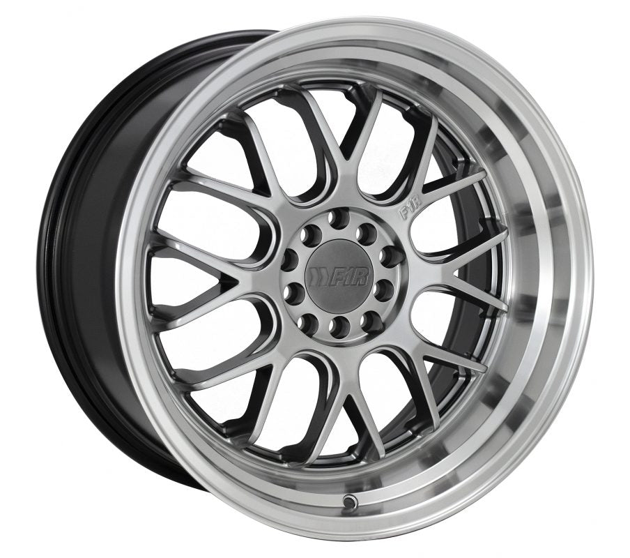 F1R Wheels F21 v2 Hyper Black Polish Lip