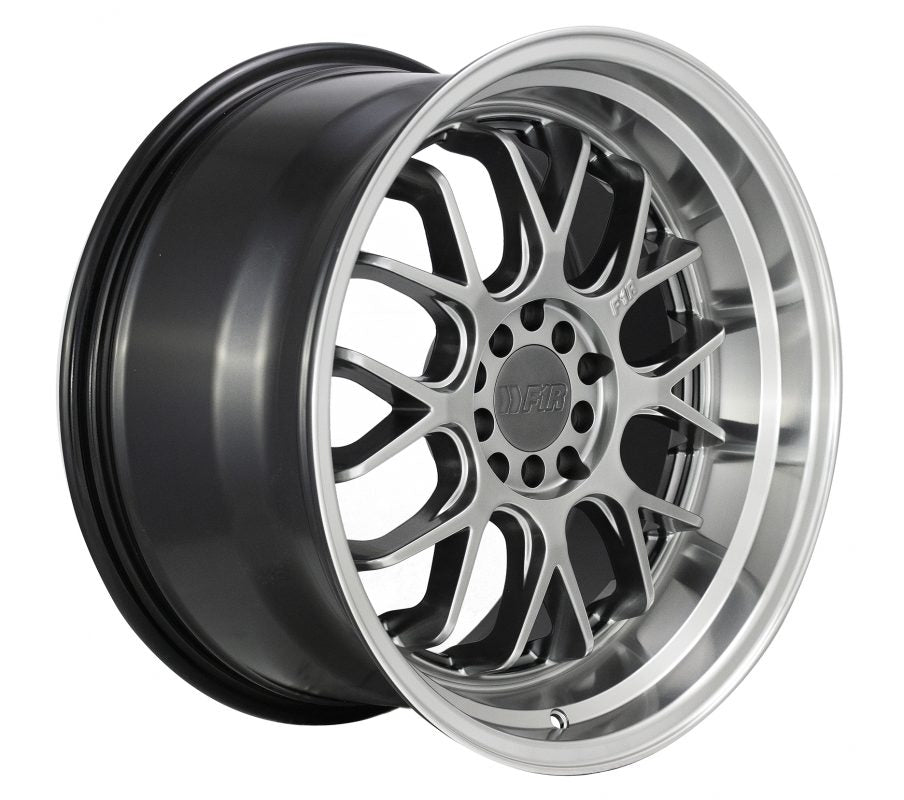 F1R Wheels F21 v2 Hyper Black Polish Lip