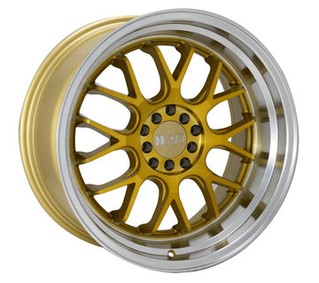 F1R Wheels F21 v2 Machine Gold Polish Lip