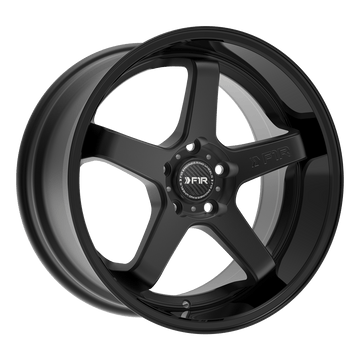 F1R Wheels FC5 Matte Black Gloss Black Lip