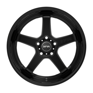 F1R Wheels FC5 Matte Black Gloss Black Lip