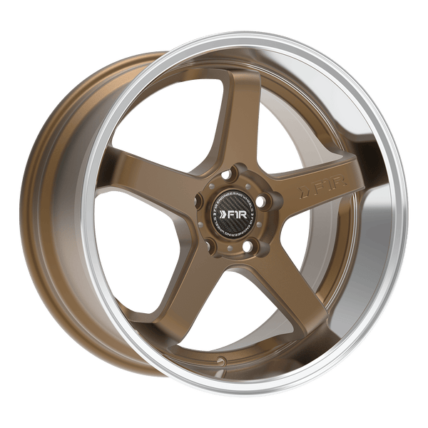 F1R Wheels FC5 Satin Bronze Polish Lip