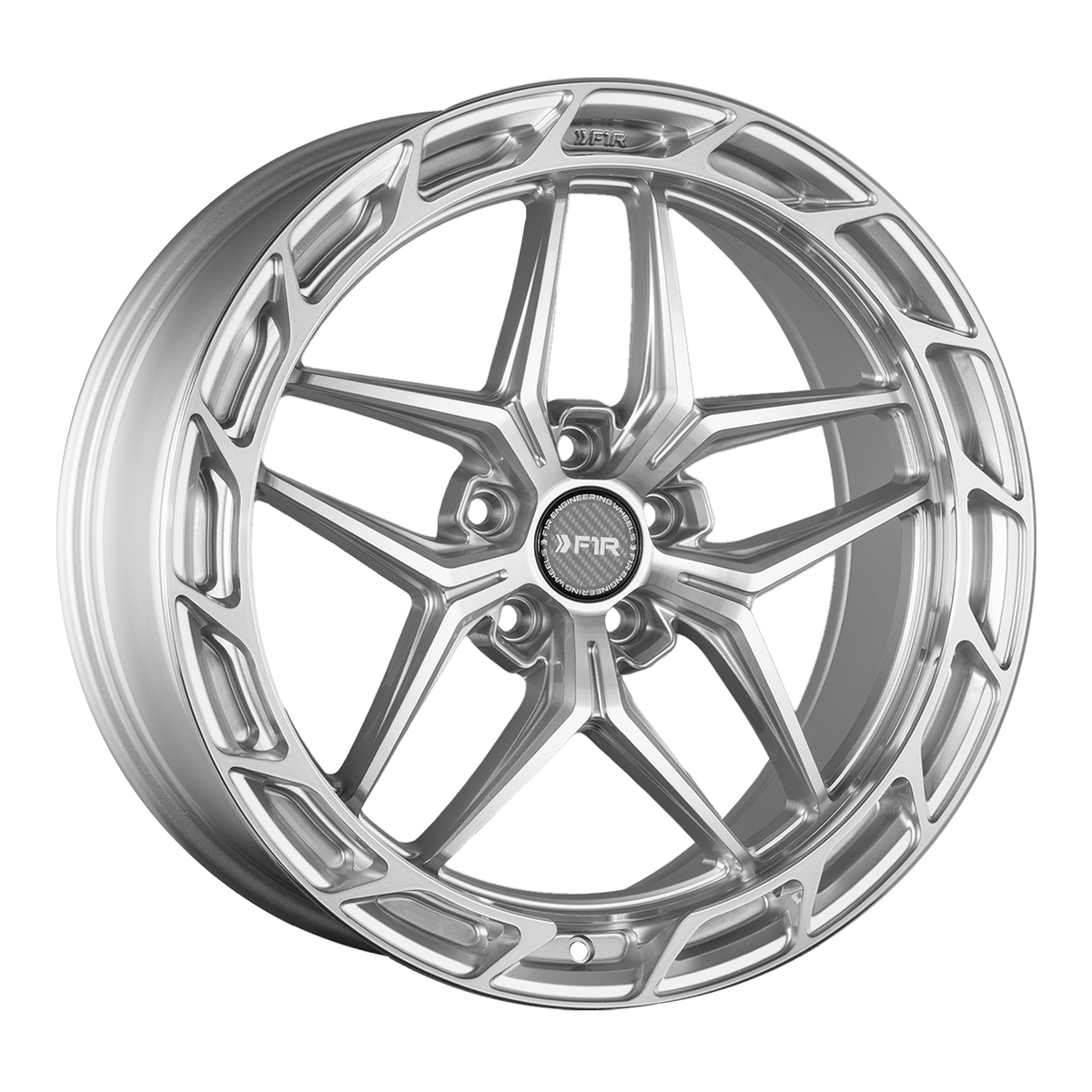 F1R Wheels FS5 Machine Silver