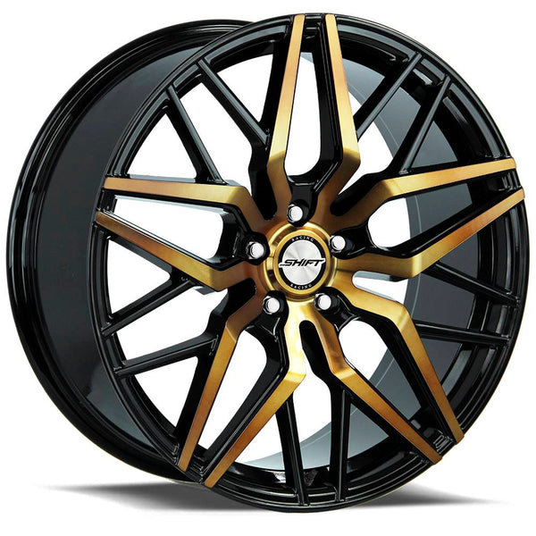Shift Wheels H33 Spring Black Machine Bronze - Wheels Outlet
