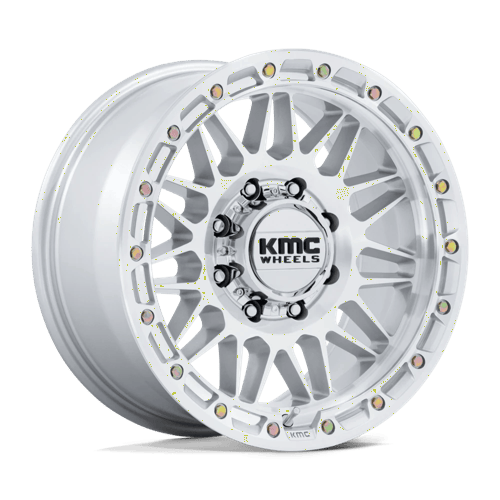 KMC Wheels KM555 Attack Gloss Silver with Machined Face