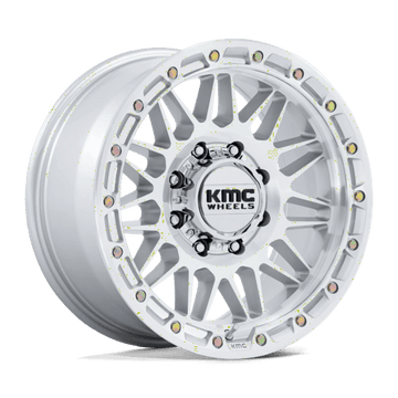 KMC Wheels KM555 Attack Gloss Silver with Machined Face