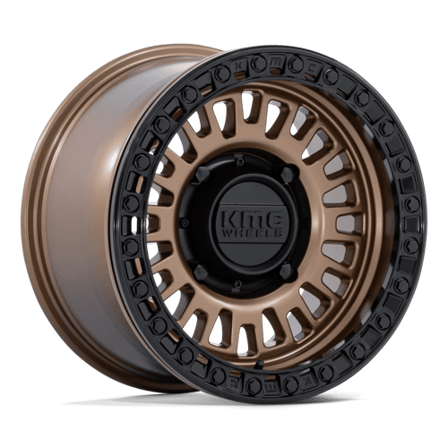 KMC Wheels KS242 Aztec Utv Beadlock Matte Bronze with Matte Black Ring