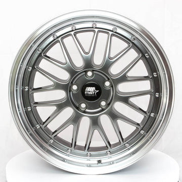 MST Wheels LeMan Hyper Black Machined Lip