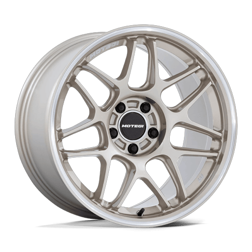 Motegi Racing Wheels MR158 Tsubaki Motorsport Gold with Machined Lip