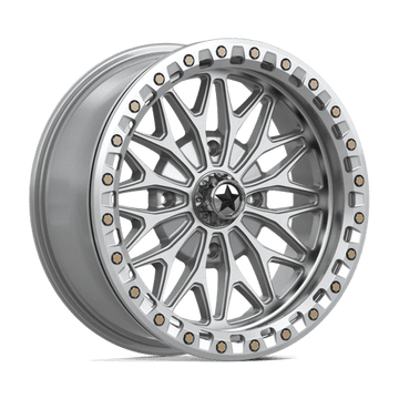 MSA Offroad Wheels MA53 Bolo Utv Beadlock Gloss Silver with Machined Face