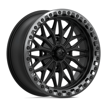 MSA Offroad Wheels MA53 Bolo Utv Beadlock Matte Black with Gloss Gunmetal Ring