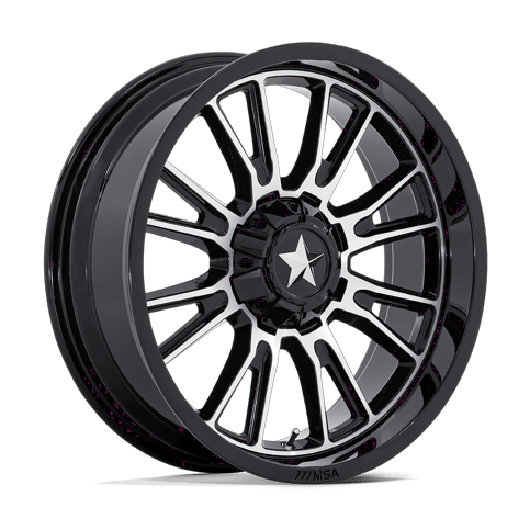 MSA Offroad Wheels M51 Thunderlips Utv Gloss Black Machined